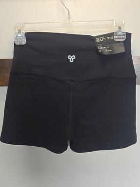 Aritzia Butter Hi Rise Cheeky 3" Golden Butter Bike Shorts - Black